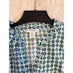 Carolina belle  Women's Button Down Blouse‎ Long Sleeve Geometric Print Size L Photo 3