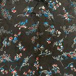 Veronica Beard Preston Long Sleeve Floral Print Silk Dress Photo 7