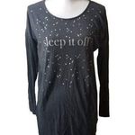 Victoria's Secret  Small Sleep it Off Sparkle Night Shirt Photo 0