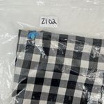 Parker  Size S Printed Dayton Top Embroidered Floral Black White Check Women’s Photo 15