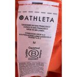 Athleta  Women's Activewear Sport Bra Halter Sleeve Orange Medium Photo 4