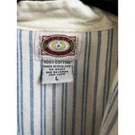 Banana Republic Vintage  Woman’s Blue Striped Cotton Long Night Shirt L Photo 3