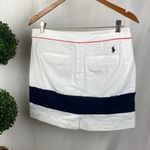 Ralph Lauren Polo Golf White & Blue Striped Skort Skirt 6 Photo 1
