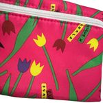 Clinique x Donald Tulip Floral Cosmetic Bag – Pink Zip Pouch – NWOT Photo 2
