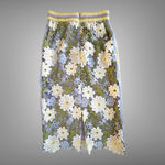 Current Air Size S Anthropologie  Floral Crochet Pencil Skirt Photo 1