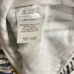 Uncle Frank Blue and White Striped Yellow Embroidery Boho Tassel Dress Photo 10