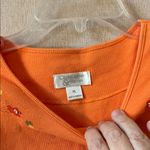 Christopher & Banks  Orange Floral Tank Top xl Photo 2