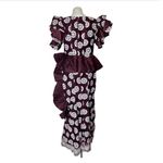 HANDMADE Lace African Style Formal Top Skirt Burgundy White Hand Crafted Size M Photo 1