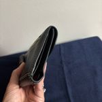 Dooney & Bourke Luca Continental Black Italian Pebbled Leather Red Lined Wallet Photo 10