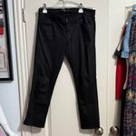 J Brand Hipster Low Rise Split Hem Coated Black Jeans Photo 1