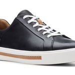 Clarks  Un‎ Maui Lace Black Leather Sneakers Sz 6 Photo 0
