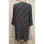 J Jill Floral Embroidered Dress Lightweight Pockets Boho Size L Photo 4