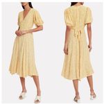 Faithfull the Brand  Delia Snakeskin A-Line Midi Dress 4 Yellow Photo 6