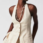 Free People  Take Me to Paris‎ Vest NWT Large Photo 0