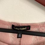 Heart soul Y2K Lace Short Sleeve Top in dust Pink Sz M Photo 2