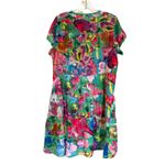 Sunny Leigh Floral Tiered Mini Babydoll Dress Women's M Green Feminine Dainty Photo 4