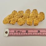 Dolce Vita Gold Gilt Hair Barrette Gold tone textured metal Photo 5