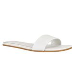 Jeffrey Campbell  Vellum Sandals in White 9 Womens Leather flat slides Photo 1