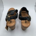 Born Bernese Strappy Cage Leather Strap Platform Cork Wedge Sandal SZ10 1299 Size 10 Photo 4