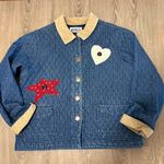 VTG Haiks Size L Quilted Denim Blue Jean Chore Coat Country American Corduroy Size L Photo 0