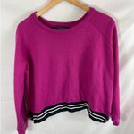 RACHEL Rachel Roy Yasmin Cross Back Sweatshirt Size Medium Pink Photo 2