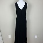 World Market Dress Womens Small Medium Black Embroidered Floral Maxi Boho India Photo 8