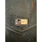 Nine West Vintage Y2K Black Faux Snakeskin Women’s Crossbody Bag Purse Photo 2
