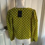 Levi's  Womens Embry Tie Blouse, Sweet Daisy Split Pea, Size Medium, NWT Photo 3
