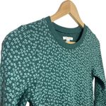 American Eagle Floral Waffle Knit Thermal Bodycon Sweater Dress in Green Size XS Photo 4