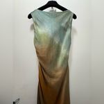 ZARA  TIE DYE PRINT SATIN MIDI DRESS Medium Photo 10