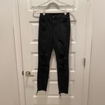 Windsor  Black Denim Jeans Distressed Crop 3 High Rise Waist Photo 1