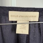 Child of the Universe Embroidered Tassel‎ Tie Waist Dress Blue Size L Photo 3