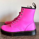 Dr. Martens Zavala Thrift Pink 8 Eyelet Lace Up Boot Size 7 #521 Photo 2