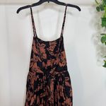 Free People The Perfect Sundress Dark Combo Floral Midi Dress Linen Blend Small Photo 6
