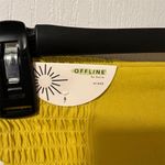 Aerie  Women's Yellow Bike Shorts Size Small Smocked Waist Activewear‎ NWT Photo 3