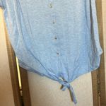 FINAL MARKDOWN Perseption Blue tie front top 2x Photo 4
