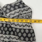 Vintage Y2K Mini Dress Babydoll Top Ruffles Striped Paisley Summer Boho Beach L Black Size L Photo 6