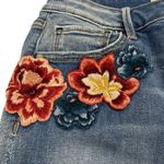 Driftwood Colette High Rise Floral Embroidered Crop Jeans Size 27 Photo 5