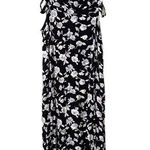 Topshop  Rose Print Cutout Maxi‎ Dress Sz 6 Photo 0
