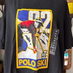 NWT Polo Ralph Lauren Black Classic Fit 92 Ski Graphic T Photo 1