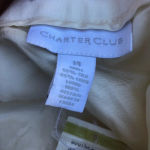 Charter Club NWT  WHITE PLEATED SILK LINEN PANTS Photo 4