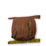 Vintage 1970's 70's Pan Am Airlines Travel coin purse Makeup Toiletry bag Brown Photo 7