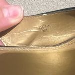 Tahari  9 black buckle wedge sling strap heels Photo 1