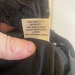 Ultra Pink black long sleeve mock neck lace blouse size L Photo 8