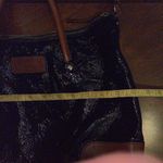 Kate Spade  NY Black Patent Brown Leather Combo Court Tote Zip Shoulder Bag Photo 9