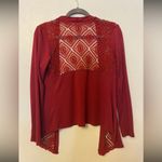 ⭐️Boutique Annianna burgundy red open Cardigan medium Photo 6