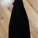 A New Day Black Ruched Maxi Dress Photo 0