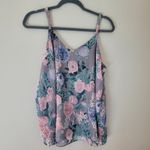 Torrid Sophie Chiffon Swing Cami in Harmonic Floral Formal Grey NWT Photo 1
