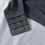 Cacique Plunge Bra Size 40C Black Sheer Mesh U Underwire Animal Print Sexy Photo 8