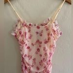 SheIn Floral Ruched Dress with Pink Accents Photo 6